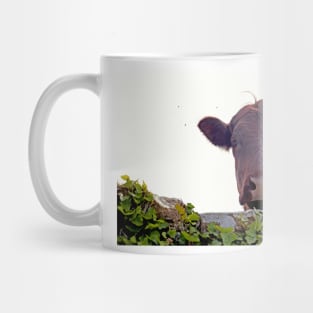 Red brown cow Mug